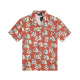 Palm Angels Fashion Printed Single Breasted Short Sleeved Shirt