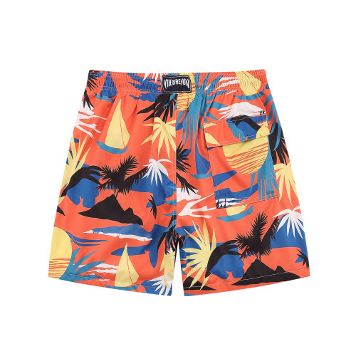 Palm Angels Palm Tree Print Casual Shorts Fashion Breathable Beach Pants