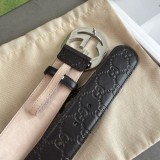 Gucci Classic Double G Embossed Calfskin Belt 40MM