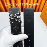 Louis Vuitton Classic Fashion Cowhide Belt 40MM