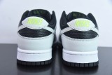 Nike SB Dunk Low Grey Panda Volt  Unisex Casual Skateboard Shoes Sneakers