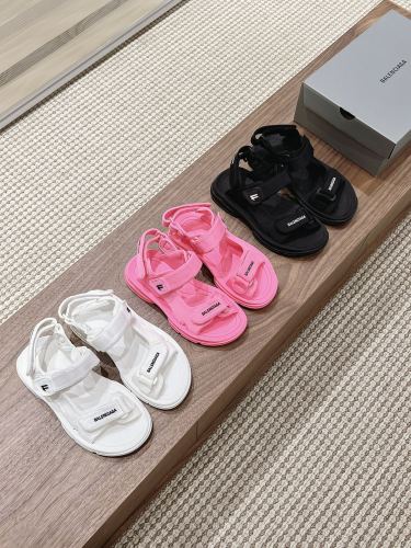 Balenciaga Beach Sandals Anti-Slip Outsole Lightweight Velcro Sandals