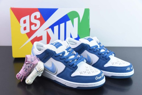 Born x Raised x NK SB Dunk Low  Unisex Casual Skateboard Shoes Sneakers