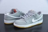Nike SB Dunk Low Pro ISO Orange Lable Wolf Grey Gum Unisex Casual Skateboard Shoes Sneakers