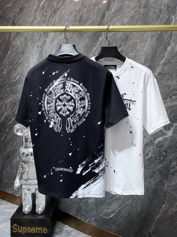 Chrome Hearts Horseshoe Cross Scroll Sanskrit Short Sleeve