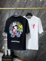 Chrome Hearts Sanskrit Rainbow Cross Foam Short Sleeve