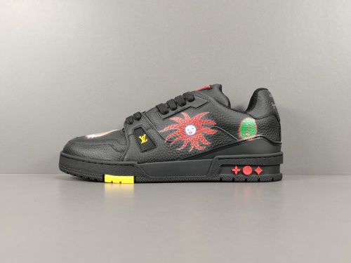 Yayoi Kusama x Louis Vuitton Trainer Classic Casual Board Shoes Men Fashion Sneakers