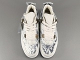 Jordan Air Jordan 4 Retro Snakeskin Men Basketball Shoes Fashion Sneakers