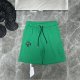 Chrome Hearts Embossed Cross Collated Leather Embroidery Shorts High Street Casual Sports Pants