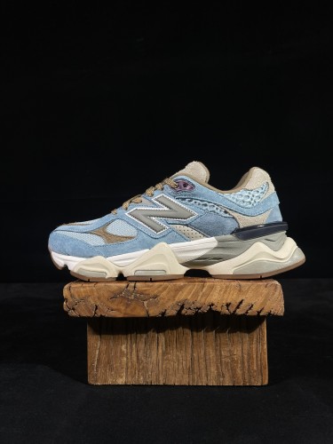 New Balance 9060 Unisex Casual Sports Running Shoes Brown-Blue Fashion Blue Brown