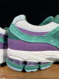 New Balance 2002R Unisex Retro Casual Comfortable DurableRunning Shoes Sneakers Green Purple White