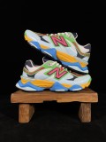 New Balance 9060 Unisex Casual Sports Running Shoes Brown-Blue Fashion Sneakers Multi-Colour