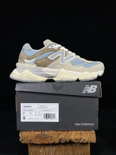 New Balance 9060 Unisex Casual Sports Running Shoes Brown-Blue Fashion Sneakers