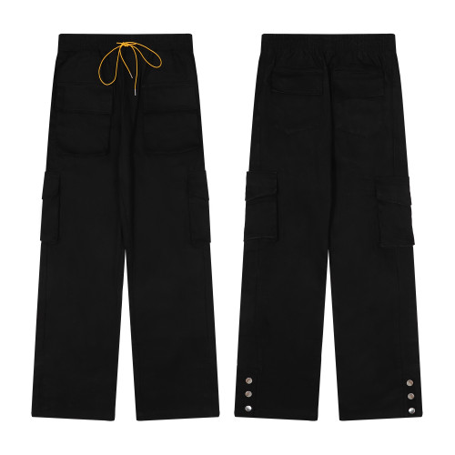Rhude Classic Breasted Pocket Cargo Pants Unisex Casual Long Pants