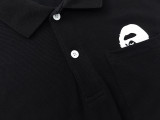 BAPE/A/Bathing Ape Colorful Logo Letter Printing Short Sleeve Fashion Casual Polo Shirt