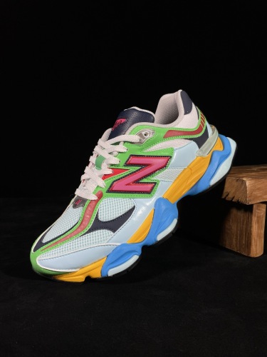 New Balance 9060 Unisex Casual Sports Running Shoes Brown-Blue Fashion Sneakers Multi-Colour
