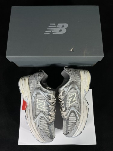New Balance 530 Unisex Retro Casual Running Shoes Anti Slip Wear Resistance Sneakers Aged Silver Grey