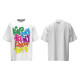 Gallery Dept Crayon Handdrawn Letter Print T-shirt Unisex High Street Casual Short Sleeve