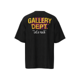 Gallery Dept Dark Seat Print T-shirt Casual Washed Old Short Sleeves