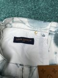 Louis Vuitton Japanese Strand-Dye themed Shows Denim Jeans Fashion Monogram Floral Pattern Pants