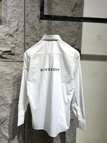 Givenchy Lightweight Breathable Long Sleeve Shirt Fashion Reverse Logo Print Shirt Coat