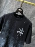 Chrome Hearts Star Sky Cross Collar Short Sleeve Unisex Casual Loose T-shirt