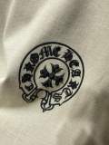 Chrome Hearts Horseshoe Cross Graffiti Speckle T-shirt Unisex High Street Casual Short Sleeve