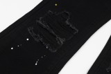 Gallery Dept Fashion Speckled InkTok Drilled Tassel Jeans