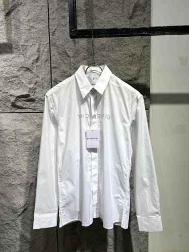 Givenchy Lightweight Breathable Long Sleeve Shirt Fashion Reverse Logo Print Shirt Coat