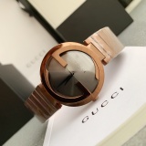 Gucci Classic Fashion Double G Logo Stainless Steel Strap Quartz Watch
