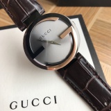Gucci Classic Fashion Women's Double G Calfskin Quartz Watch
