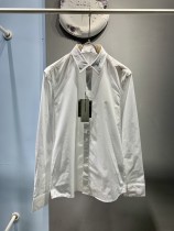 Dior White Cotton Poplin Long Sleeve Shirt Fashion Small Signature Logo Embroidery Shirt Coats