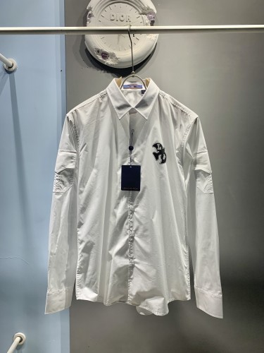 Louis Vuitton LV Peace Dove Pattern Long Sleeve Shirt Fashion Sleeves With Flap Pockets Shirt Jackets