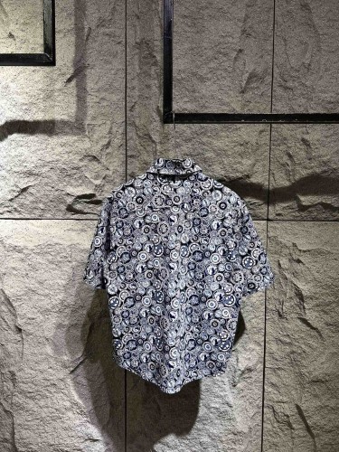 Kenzo Fashion Limited Begonia Shirt Digital Print Casual Fashion Versatile Shirt
