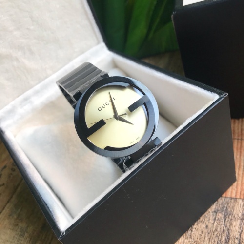Gucci Classic Fashion Double G Logo Stainless Steel Strap Quartz Watch
