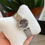 Gucci Classic Fashion Women's Dual G Logo Stainless Steel Strap Quartz Watch