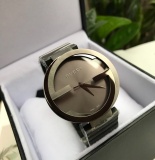 Gucci Classic Fashion Double G Logo Stainless Steel Strap Quartz Watch