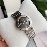 Gucci Classic Fashion Double G Logo Stainless Steel Strap Quartz Watch