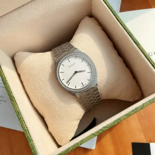 Gucci 25H Unisex Fashion Casual Stainless Steel Quartz Watch