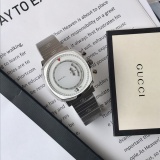 Gucci Grip Classic Logo Stainless Steel Quartz Watch
