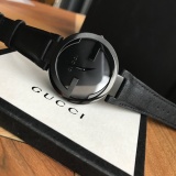 Gucci Classic Double G Logo Calfskin Quartz Watch