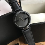 Gucci Classic Double G Logo Calfskin Quartz Watch