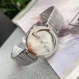Gucci Classic Fashion Double G Logo Stainless Steel Strap Quartz Watch