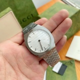 Gucci 25H Unisex Fashion Casual Stainless Steel Quartz Watch