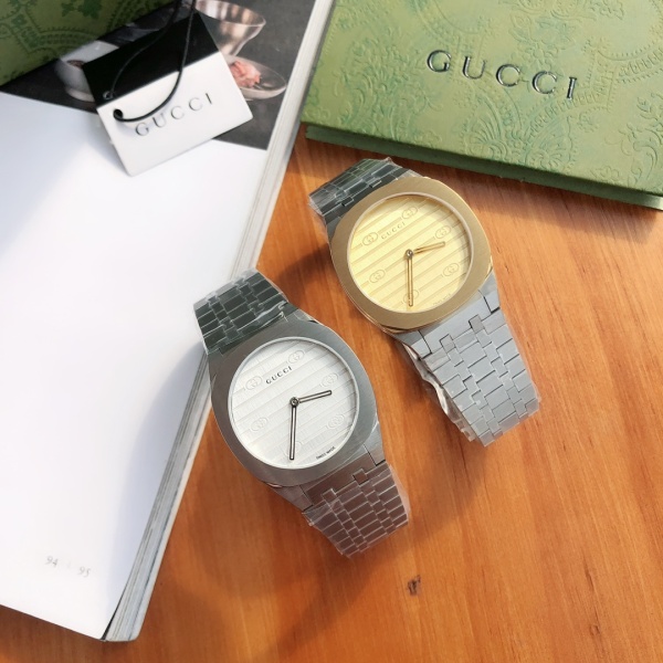 Gucci 25H Unisex Fashion Casual Stainless Steel Quartz Watch
