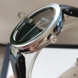 Gucci Classic Double G Logo Calfskin Quartz Watch
