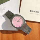 Gucci 25H Unisex Fashion Casual Stainless Steel Quartz Watch