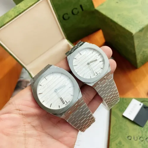 Gucci 25H Unisex Fashion Casual Stainless Steel Quartz Watch