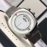 Gucci Grip Classic Logo Stainless Steel Quartz Watch