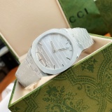 Gucci 25H Unisex Fashion Casual Stainless Steel Quartz Watch